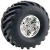 KEEDA 4 pezzi/set 1: 10 RC Monster Truck pneumatici e cerchi per 1/10 RC Monster Truck HSP HPI HIMOTO Tamiya Kyosho(argento)