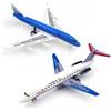 VorPrillynt Bianco e Blu Aereo Giocattolo, Modellino Aereo, Miniatura Deco Aeroplano Natale Compleanno Regalo - 2 Pezzi