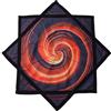 Seabaras Flowstar Principianti Flow Star Spinning Panno Facile da Ruotare Stampa laterale Fingertip Rotante Flow Toy Dapo Star 27 Diametro(R04-style1)