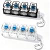 VorPrillynt Clicker per Tastiera, Portachiavi Fidget Tastiera, Giocattolo Antistress, | 2 Pezzi Tastiera Portachiavi Fidget, Riduce lo Stress, l'Ansia e Migliora la Concentrazione, per Adulti