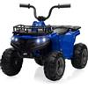 Garvee Quad Elettrico per Bambini 12V con Doppio Motore, Musica e Fari LED
