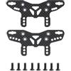 JOYSOG In fibra di carbonio anteriore e posteriore Ammortizzatore Mount per Tamiya 1/10 XM-01 RC Ammortizzatore Staffa