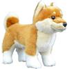 Tiny Heart cane Shiba Inu Peluche 28cm/11 Realistica Peluche Animale Adorabile Regali Morbidi e Carini cane Shiba Inu Peluche per Bambini Ragazzi e Ragazze Giocattoli Peluche per bambini marrone