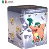 Pokémon Scatola da collezione impilabile di tipo Metallo del GCC (tre buste di espansione e due fogli di adesivi), Edizione in italiano