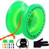 MAGICYOYO Yoyo Ball - Giocattolo professionale reattivo per bambini e adulti, per principianti, Yo Yo che si illumina al buio, Magic Yoyo K1-Plus con guanto Yo-Yo + borsa + corde Yo-yo