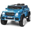 GYMAX Auto Giocattolo per Bambini, Macchina Elettrica con Velocità Regolabile, Controllo con Telecomando, Auto Adatta per Bambini tra 3 e 8 Anni, 118x67x57 cm (Blu)