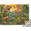 DAFUfbw Dinosaur Park Jigsaw Puzzle 1000Pc Recycled Paper Jurassic Period Puzzles per Adults Divertente E Stimolante Family Game Holiday Blessings Gift per Men 70x50cm/1000pcs