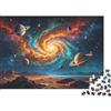 DAFUfbw Cosmic Spiral Galaxy Jigsaw Puzzles 1000 Piece Recycled Fantasy Space Puzzle per Adults Puzzle Game Props Impossible Hard Difficult Stimolante Divertente Game 38x26cm/1000pcs