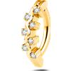 NovaNavel Piercing ombelico cerchietto ramato bianco in oro