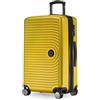 Hauptstadtkoffer Mitte - Valigia Rigida di Medie Dimensioni, TSA, 4 Ruote, Bagaglio da Stiva con Espansione di Volume di 8 cm, 68 cm, 88 L, Giallo