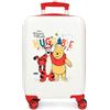 Disney Winnie & Tiger Valigia per Bambini Rigida Chiusura a combinazione Laterale 4 Ruote Bagaglio a Mano è realizzato in ABS, un materiale rigido e leggero. Joumma Bags., bianco, Taglia unica