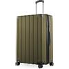 Hauptstadtkoffer Q-Damm Trolley Grande (78 cm) 111-133 L, Avocado | Scocca Rigida ABS · Serratura TSA · Espandibile · 4 Ruote · Parti Sostituibili · Bagaglio da Stiva · Vacanze · 2-3 Settimane