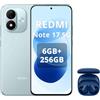 XIAOMI Redmi Note 17 5G 6+256GB, Blu, Cuffie Blu incluse
