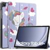 Vakarey Ultra Sottile Custodia Cover Tablet per Samsung Galaxy Tab A9+ Plus 11 Pollici 2023 SM-X210/SM-X216/SM-X218,Unicorno
