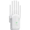Générique Ripetitore WiFi esterno, potente amplificatore WiFi con 6 antenne, doppia banda 2,4 GHz e 5 GHz, porta Ethernet Gigabit, ripetitore WiFi potente senza fili, compatibile con tutti i box Internet