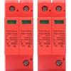 Jwthee 2PCS Dispositivo di protezione da sovratensione SPD, Dispositivo di protezione da sovratensione DC SPD 2P 40KA, Scaricatore fotovoltaico corrente di scarica nominale 20KA per di (DC 750V)