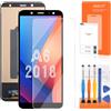 AGCUT Schermo LCD per Samsung Galaxy A6 2018 A600 A600F/DS A600FN A600FN/DS A600G/DS 6,0 Pollici Incell LCD Display Display di Ricambio Digitalizer Touch Screen Assembly con Strumenti, Nero senza