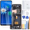 H&LYCYJ Display Schermo per Samsung S21 Ultra TFT nero con cornice | Senza impronte digitali,Wear toolkit，TFT LCD，Display HD，Sostituire lo schermo，Per i modelli:G998B G998B/DS G998U