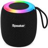MONTY SOUL Altoparlante Bluetooth Portatile 5W con Luci RGB, Speaker Wireless IPX4, Subwoofer Integrato, Microfono Vivavoce, USB, TF Card, Compatibile con iPhone, Android e PC (SH-309)