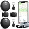Lizoak 2 mini localizzatori GPS magnetici, localizzazione del veicolo senza costi mensili, localizzatore GPS in tempo reale con app per smartphone per Android e iOS, localizzatore GPS per auto, biciclette