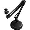 HUTSRAI Supporto per webcam da scrivania con braccio a forbice con base rotonda migliorata, per webcam
