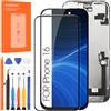 Arbilato Schermo LCD per iPhone 16 LCD Display | A3287 A3081 A3286 A3288 Display Touch Screen per iPhone16 Digitizer Assembly Riparazione Kit (6.1 Pollice Nero, Incell)