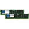 GLOBAL MEMORY Kit di memoria RAM DDR4 da 64 GB (2 x 32 GB) 2666 MHz PC4-21300 288-PIN ECC REGISTRATA DIMM (RDIMM) compatibile con server/workstation/schede madri (non per PC*) (kit chip a 4 livelli)