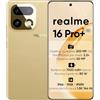 realme 16 Pro+ 5G Smartphone, 8+256GB, Display Curvo AMOLED 6,8 144Hz, Fotocamera 200MP OIS, Obiettivo Ritratto 50MP, Snapdragon 7 Gen 4, Batteria 7000mAh, Ricarica Rapida 80W, IP69/NFC, Oro