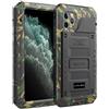 Beeasy Cover per iPhone 11 Pro Max IP68 Impermeabile Custodia Militare Antiurto Resistente 360° Metallo Armor Protezione Schermo Integrata Rugged Robusta Indistruttibile Subacquea Antipolvere Mimetico