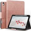 AUAUA Custodia per iPad Air 11 Pollici (2024), iPad Air 5a/4a Generazione(2022/2020) 10,9 Pollici, con portapenne, Supporto per Pencil Pro/USB-C, Auto Sveglia/Sonno (Rosa)