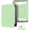 YoungMe Custodia girevole a 360 gradi per Kindle da 6 pollici (10a generazione - 2019, modello NO. J9G29R), design magnetico staccabile, custodia protettiva regolabile con supporto posteriore trasparente con