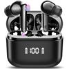 Thunelec Auricolari wireless, cuffie Bluetooth 5.4 con microfono ENC, auricolari Bluetooth 2026 con bassi profondi, auricolari 48 ore di riproduzione con display LED, auricolari wireless impermeabili