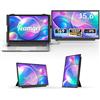 Teamgee Estensore per schermo portatile da 15,6, ultra-sottile, 1080P FHD IPS, monitor portatile per laptop da 33 a 17 pollici, mini HDMI/Type-C Plug & Play, doppio schermo, per Windows/Mac/Android