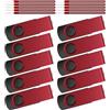 Kepmem Pendrive 1GB 10 Pezzi - Chiavetta USB 1 GB - Kepmem Rosso Pennetta USB 2.0 Portatile Economica Memoria Stick Metallo Girevole Chiave USB Elegante Penna USB Regalo Bambino Per l'archviazione di Dati