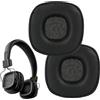 Trpoey 1 Paio Ricambio Cuscinetti Auricolari per Marshall Major III ANC Bluetooth Wireless/Wired Cuffie Cuscinetti di Ricambio per Major 3 Padiglioni Cuffie con Pelle Proteica Più Morbida Nero