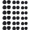 MenYiYDS 36 pezzi Ricambio Auricolari Earbud, Eartips di Ricambio Universali per Cuffie In-Ear(S/M/L) (Nero, 36 pezzi)