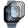 QJONSIU Compatibile con Apple Watch Series 12 47mm 4 Pack Pellicola Protettiva, Copertura Completa, HD Sottile Composito Film, Piegatura Gratuita, Antigraffio