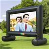 Fayelong Schermo Per Videoproiettore Per Esterni, Schermo Per Proiezione Mega Schermo Gonfiabile Con Borsa Per Il Trasporto Per Home Theater Da Interno Ed Esterno Backyard Cinema Travel (20ft)