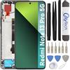 OnlyTech - Schermo LCD Completo con telaio assemblato di Ricambio per Xiaomi Redmi Note 13 Pro 5G con kit di riparazione 15 Strumenti