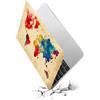 HLAAJJX Custodia Copertina Compatibile con MacBook Pro 16, Rivestimento Gommato Plastica Cover Rigida Duro Caso Compatibile con MacBook Pro 16 2019 (A2141),Mappa del Mondo