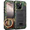 Beeasy Cover per iPhone 16 Pro Max IP68 Impermeabile Custodia Militare Antiurto Resistente 360° Metallo Armor Protezione Schermo Integrata Rugged Robusta Indistruttibile Subacquea Antipolvere Mimetico