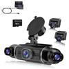 KANDUO XRC Tech - Telecamera da cruscotto a 360° con 5 lenti per auto, fotocamera anteriore e posteriore FHD 1080P, WiFi integrato con registratore video GPS, cavo OBD, monitor parcheggio 24h, sensore G