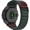RanBluu QuickFit 26mm Nylon Cinturino per Garmin Fenix 8 Pro 51mm/Quatix 8 51mm/Tactix 8/fēnix 8/Enduro 3/Fenix 7X, Cinturini Sportivi di Ricambio per Garmin Descent Mk3i, Verde Scuro