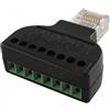 ALPHA ELETTRONICA Adattatore da spina RJ45 a morsetto a vite 8 poli