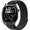 GIOPUEY Cinturini Compatibile con KOSPET Magic P10, Nylon Traspirante Sport Loop Cinturino in Morbido Nylon Intrecciato Strap Band - Black