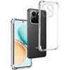 REY Cover in Gel TPU Anti-Shock per Honor X7D 4G/5G - 400 Smart, Morbido Silicone Custodie Protettivo Case, Anti-Scratch, Protettiva Sottile Back Cover