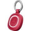 Fresh 'n Rebel Smart Finder 2 - Compatibile con Apple Find My (iOS) e Android Find Hub, Smart Tag, Localizzatore, Trova Chiavi, Suono & LED, Impermeabile, Batteria Sostituibile (Berry Red)