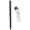 Generic Penna stilo capacitiva, penna touch a punta fine per tablet e telefono, in lega di alluminio con pennino da 1-2 mm per dispositivi Android, schermo universale ricaricabile (nero)