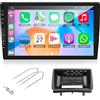 AudioTune Kit Autoradio 9 Android 14 compatibile con Renault Clio 2005-2014 - DSP 4+64GB, CarPlay Android Auto Wireless, Tasti Fisici, USB-C - Mascherina e Adattatori Inclusi