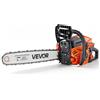 VEVOR Troncatrice a Benzina da 508 mm 58 cc 2,2 kW con Motore a 2 Tempi, per Taglio Legno Potatura e Disboscamento, con Starter Sincronizzato Acceleratore, Impugnatura Antiscivolo Doppio Serbatoio